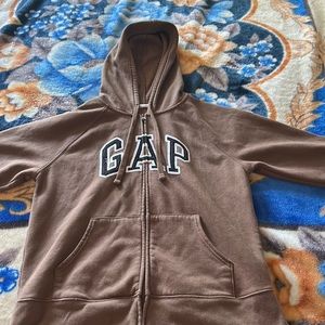 Gap arch logo hoodie cozy brown